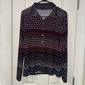 Tommy Hilfiger Stylish Polka Dot Women's Top. Size Large